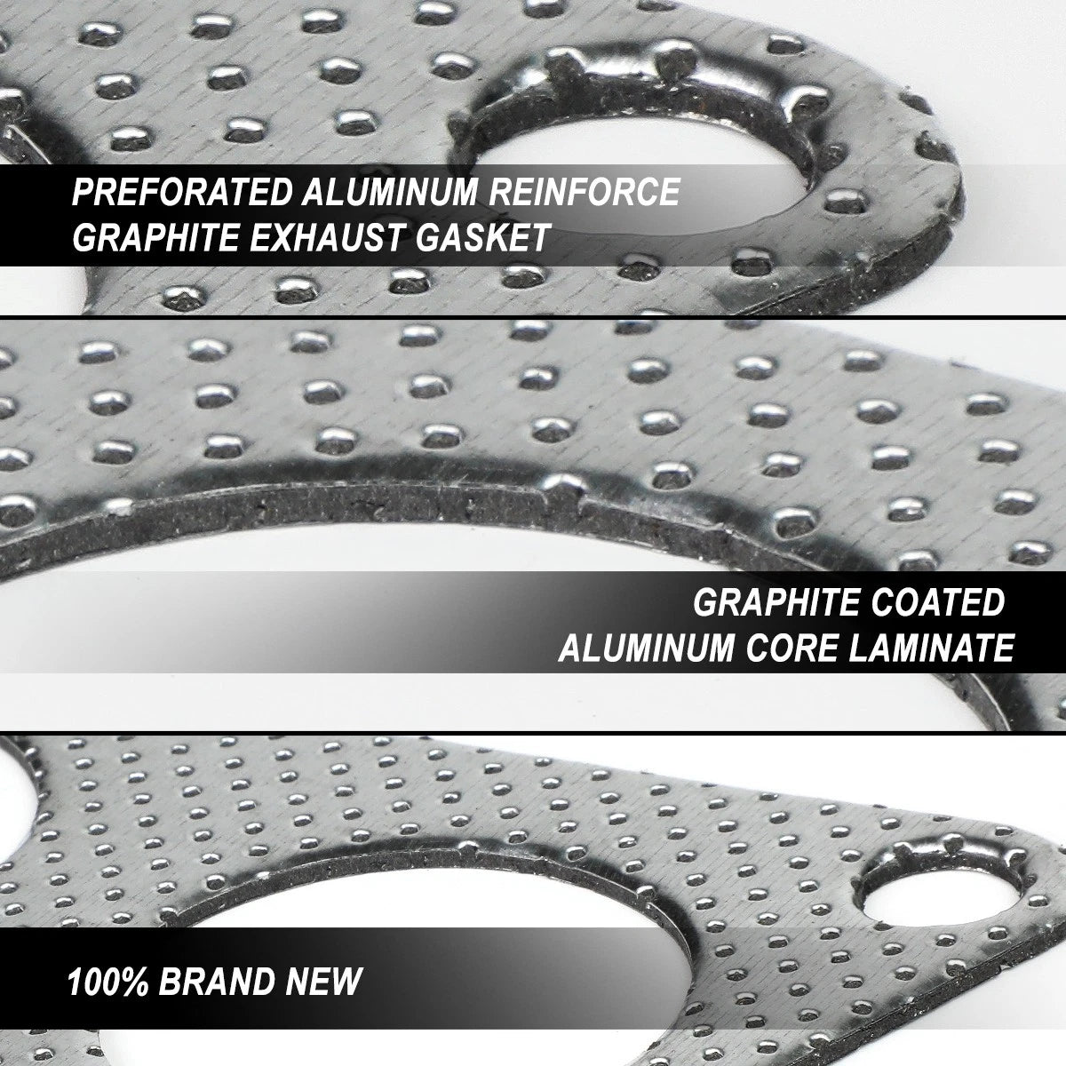 Exhaust Manifold Header Gasket Set w/Bolts for Eclipse Talon 2.0 (1995–1999)