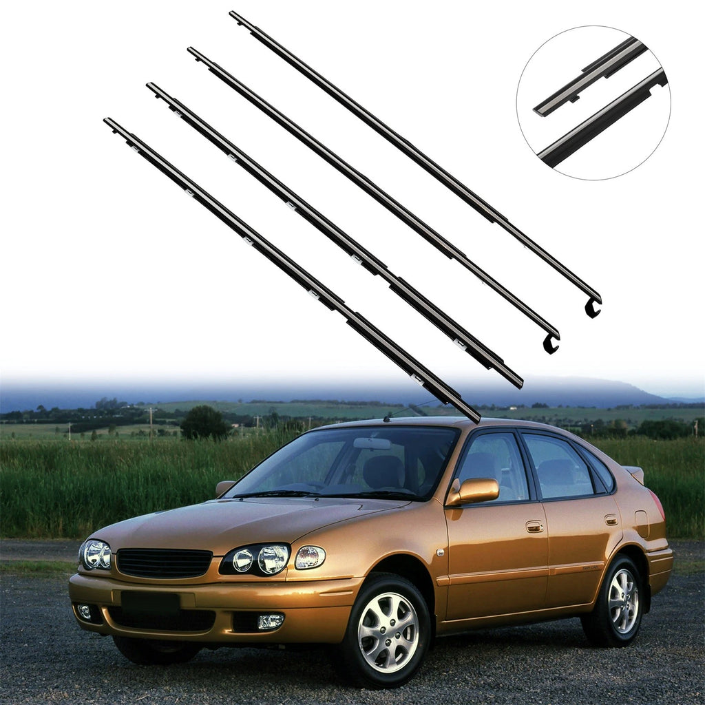 Window Scraper Seal Belt Weatherstrip for Toyota Corolla (1995–2002)
