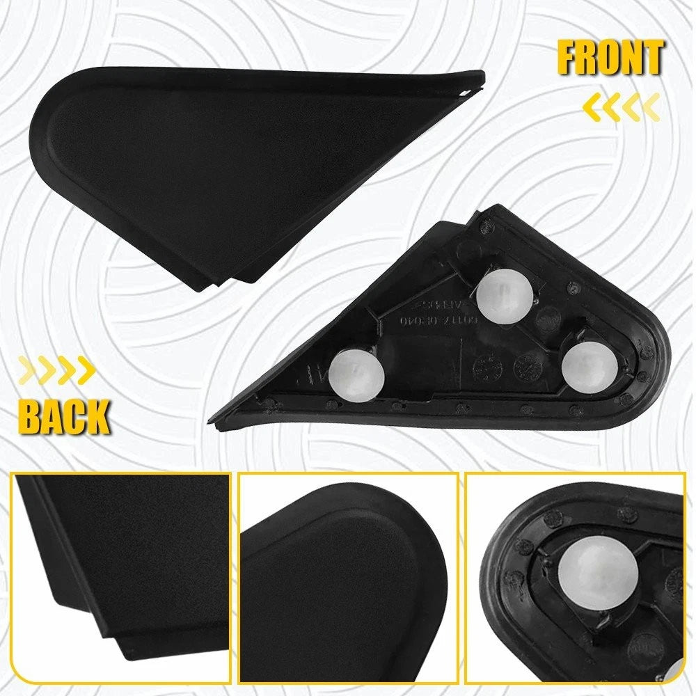 1 Pair Side Rear View Mirror Corner Triangle Trim for Toyota RAV4 (2013–2018)