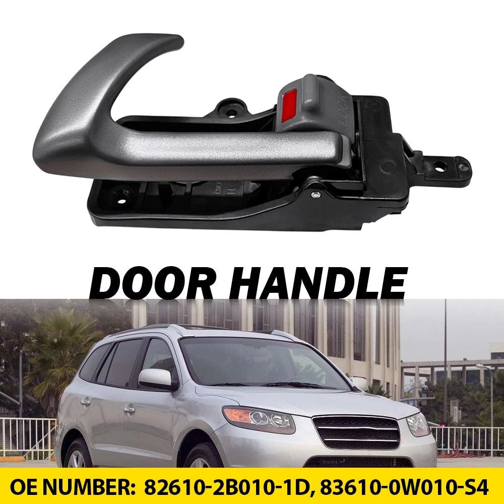 Interior Door Handle for Hyundai Santa Fe (2007–2012) - Silver