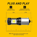 2X 6000K LED Backup Reverse Light Bulbs for Make Model (YYYY–YYYY)
