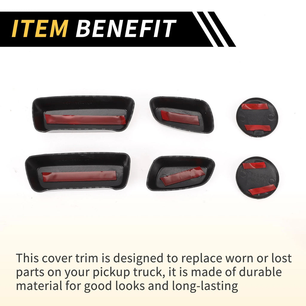 Set of 2 Carbon Fiber Seat Adjustment Button Covers for Toyota Tundra (2014–2021)