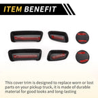 Set of 2 Carbon Fiber Seat Adjustment Button Covers for Toyota Tundra (2014–2021)