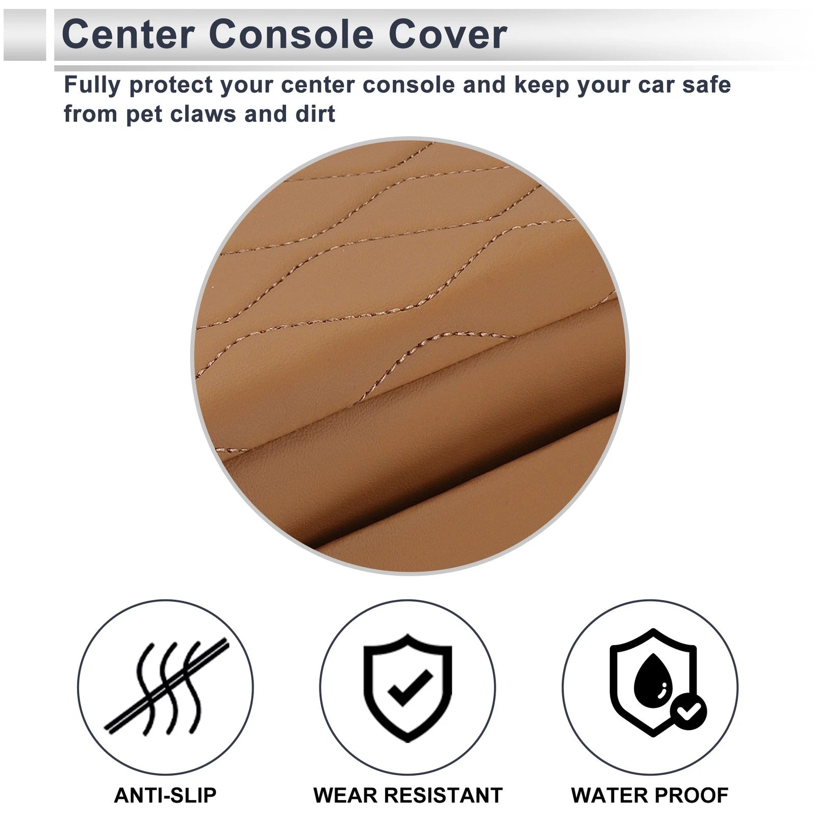 Center Console Cover with Storage Bag for BMW 5 Series (2011–2017)