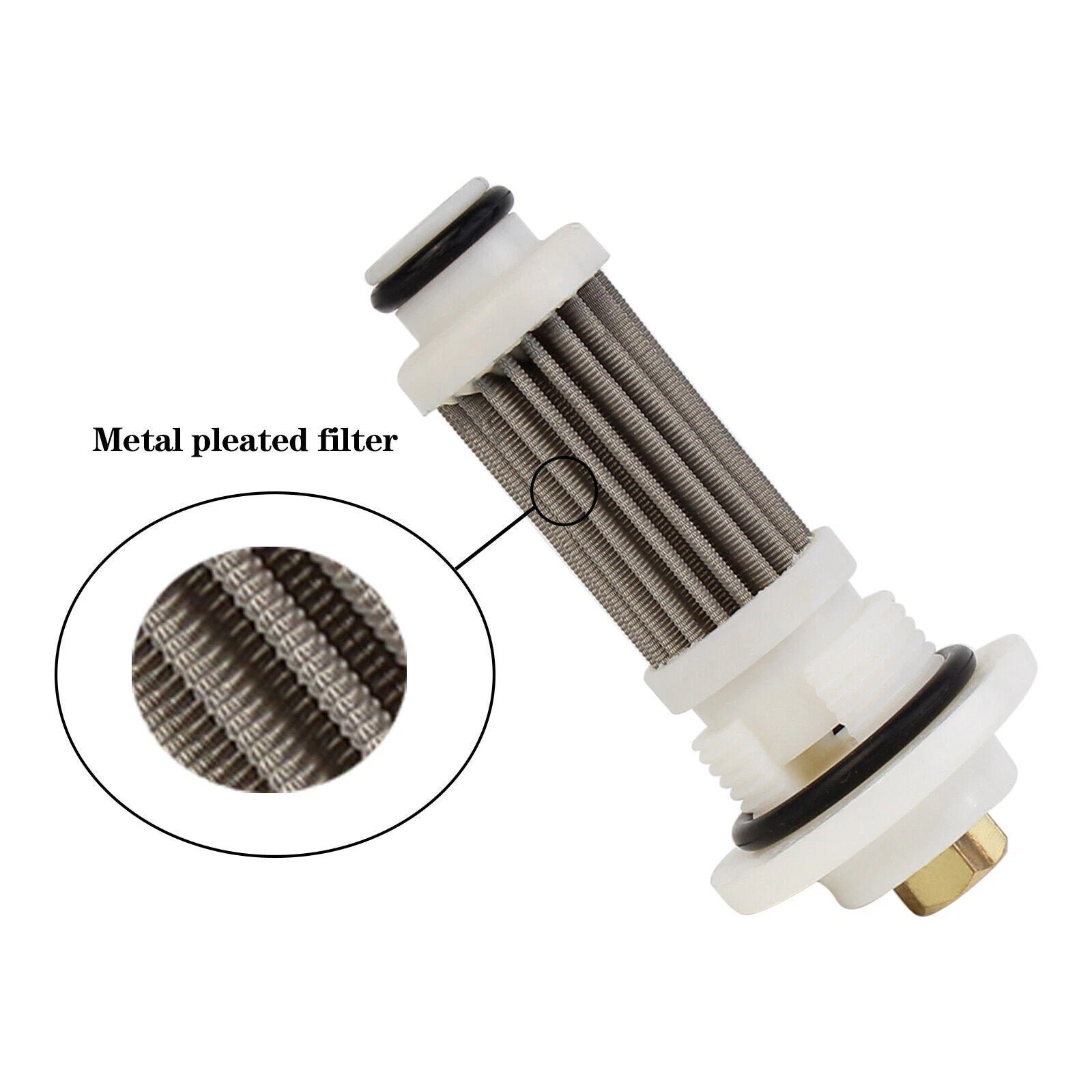 2X Oil Filter Cleaner Element for Yamaha 9.9 HP Outboard Motor (6G8-13440-00)