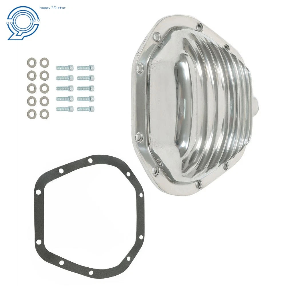 Polished Aluminum Differential Cover for GM Ford D60 10 Bolt 