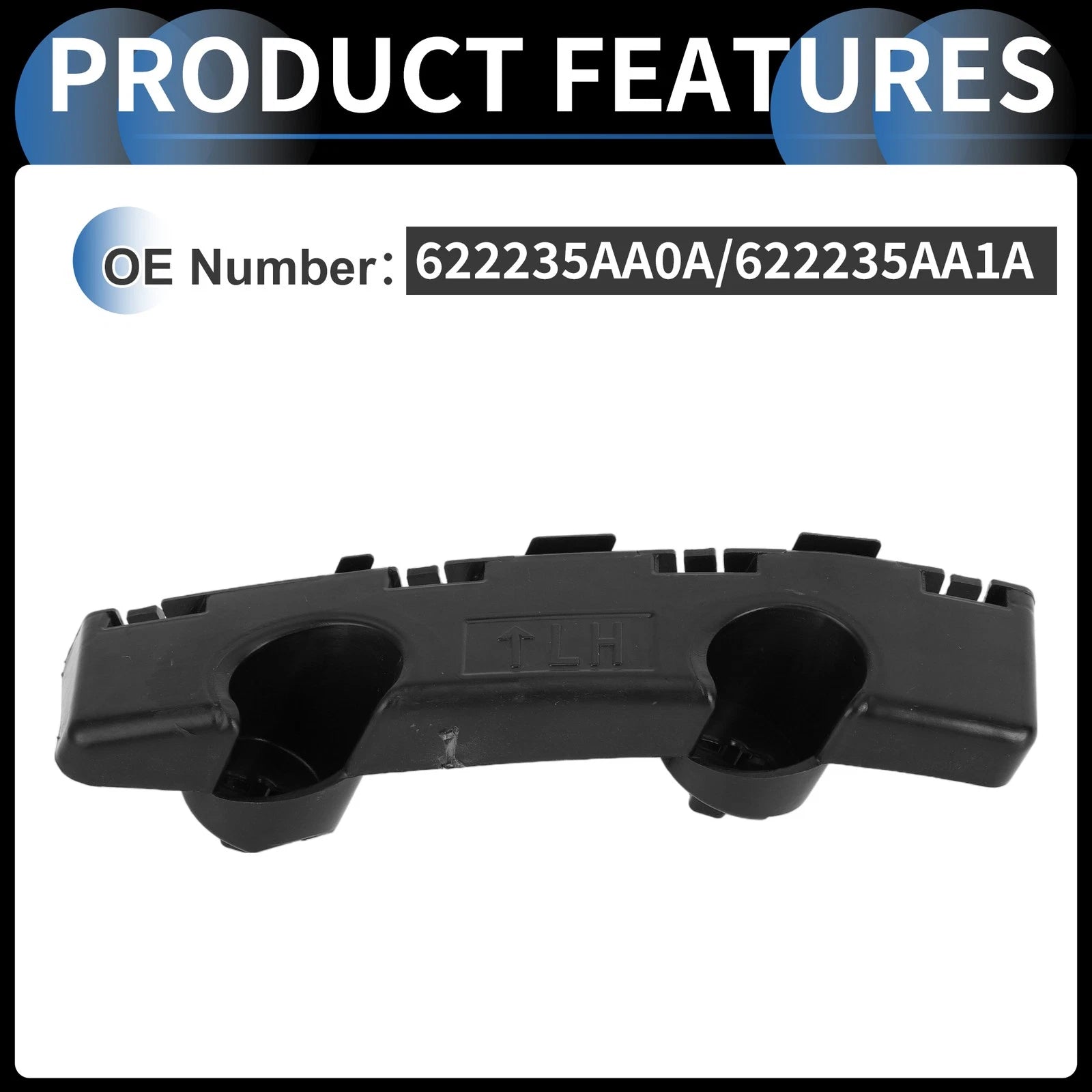 1 Pc Left Front Bumper Retainer Bracket No. 622235AA0A for Nissan Murano (2015–2024)