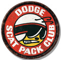 Round Sign for Dodge Scat Pack Club (11.75", 2834)