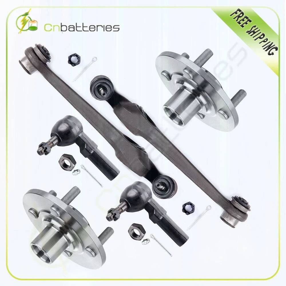 6pcs Front Wheel Hub, Bearing, Control Arms, Tie Rods for Saturn SW1 (1994–1999)