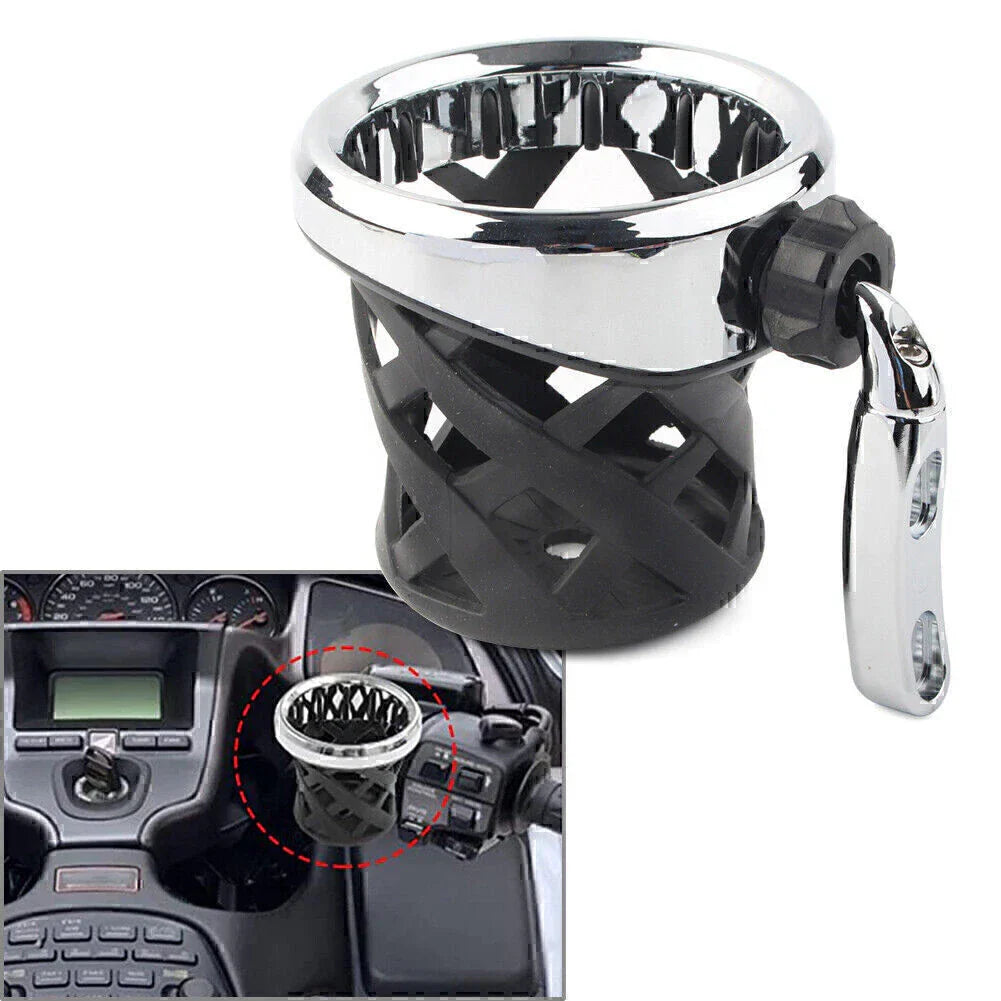 Universal Motorcycle Cup Holder Drink w/ Mesh Basket for Goldwing GL1800 (2001-2021)