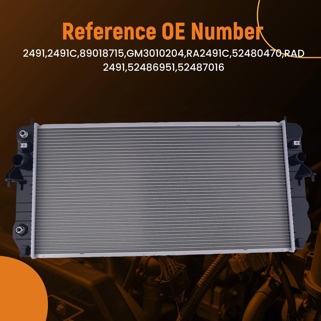 Aluminum Engine Radiator for Cadillac DeVille DTS (2001–2005) GM3010204 89018715