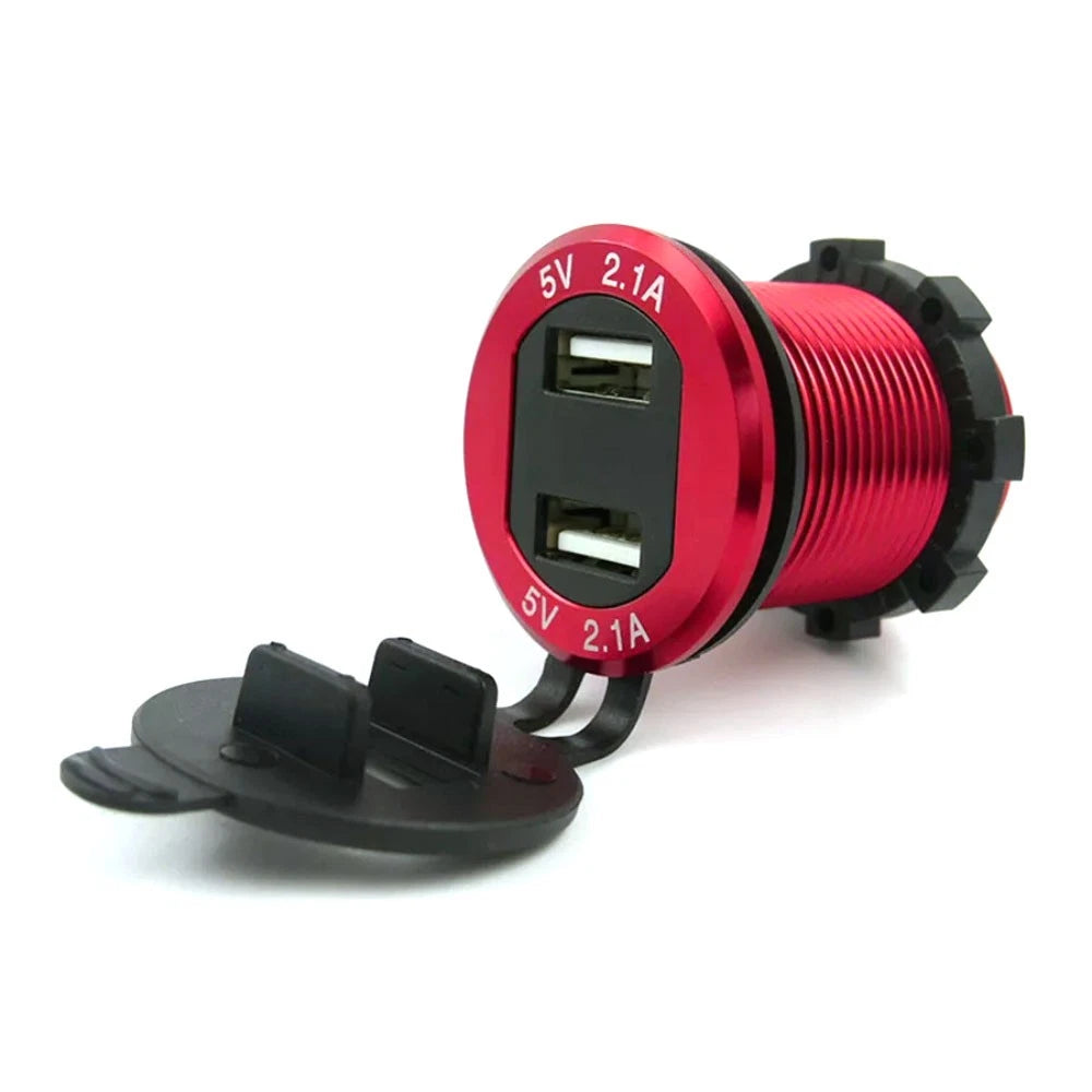 Dual USB Phone Charger for Car (12-24V)