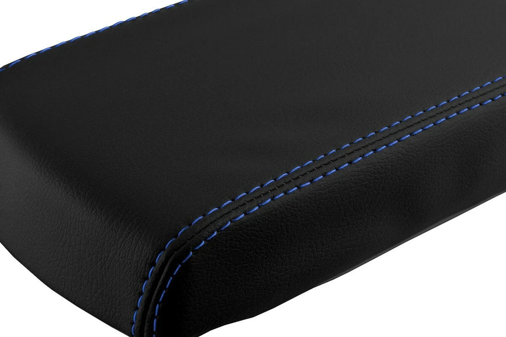 Console Lid Pull Over Cover for Toyota Supra (1986–1992) Blue Stitch