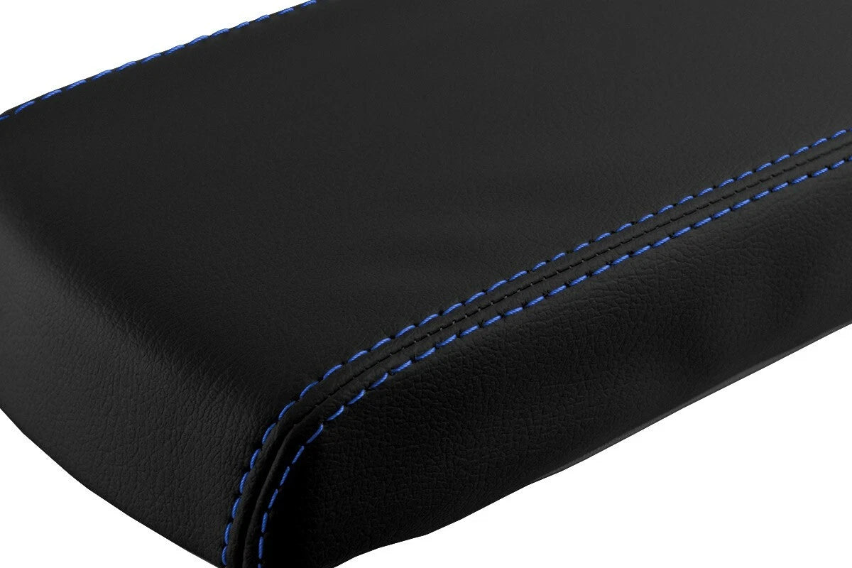 Console Lid Pull Over Cover for Toyota Supra (1986–1992) Blue Stitch