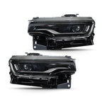 Full LED Chrome Headlights for Jeep Wagoneer (2022–2025) Left+Right Pair