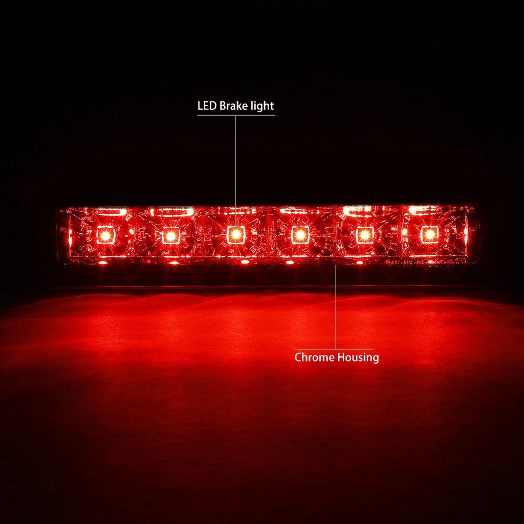 LED Third Tail Brake Light Lamp Chrome for Chevy Express Savana (2003–2017)