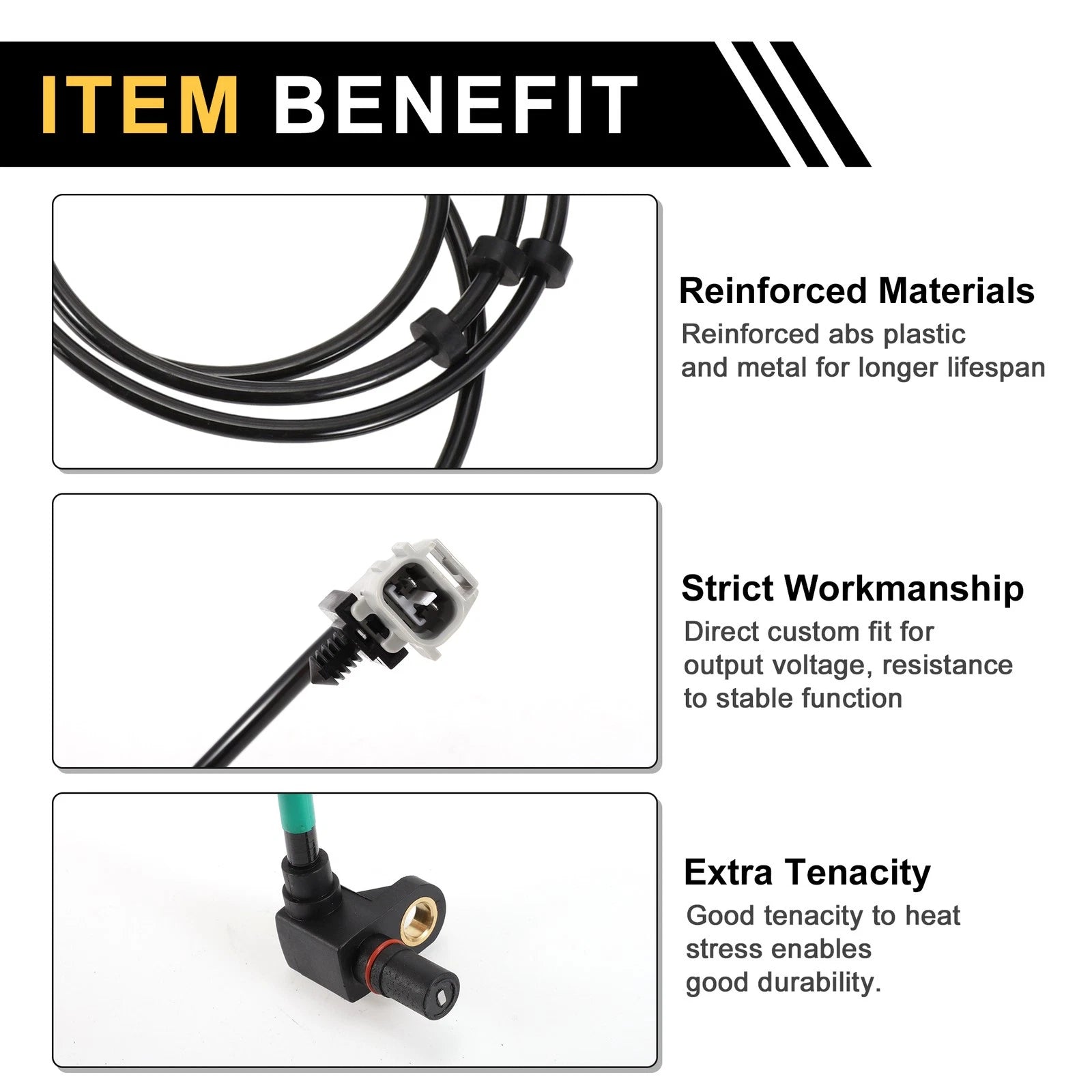 ABS Wheel Speed Sensor No. 5015882AA for Dodge Ram 2500 (2000–2002)