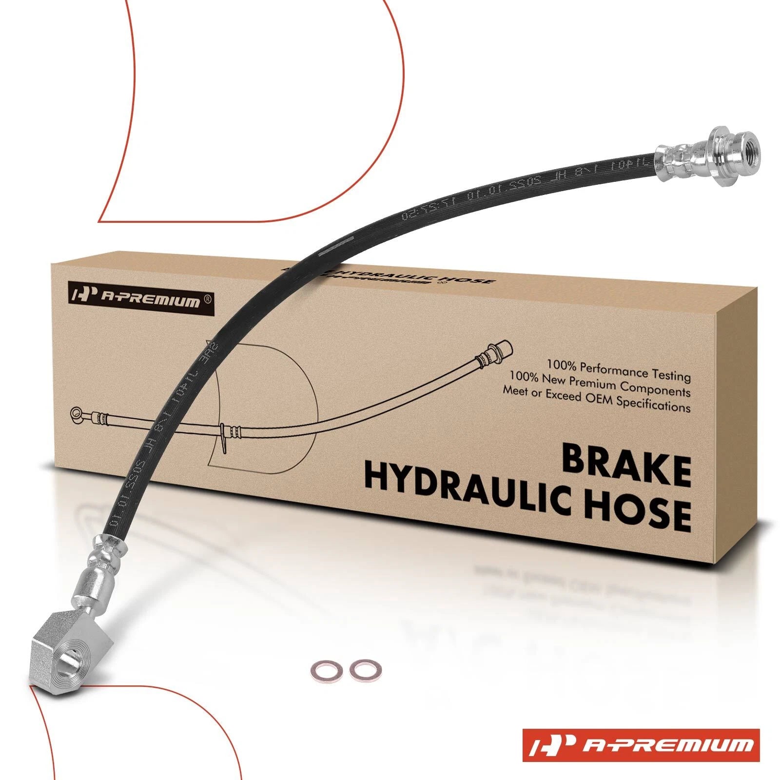 Front Left Brake Hydraulic Hose for Nissan D21 (1986–1994)