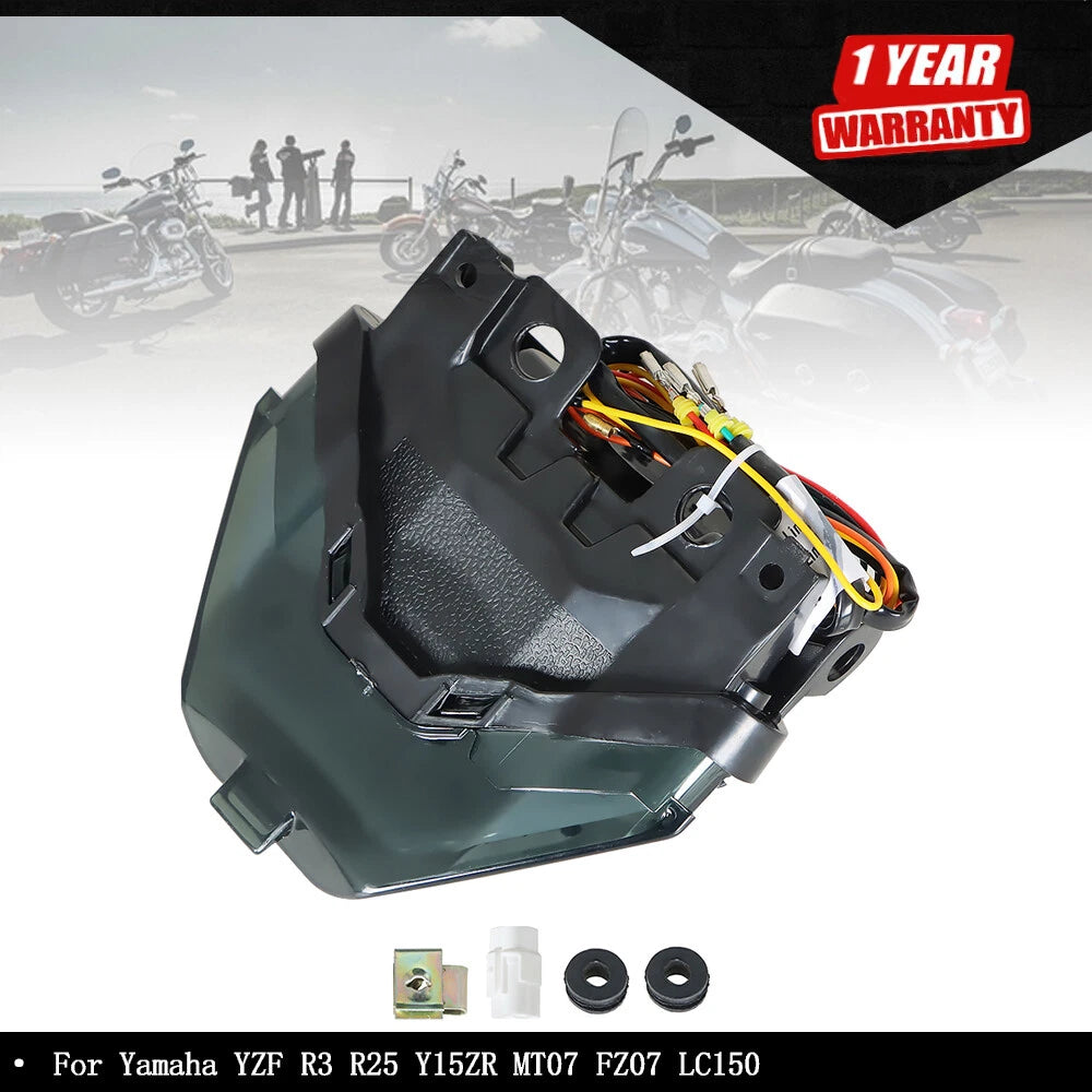 LED Brake Tail Light Turn Signal for Yamaha YZF R3 MT07 (2013–2020)