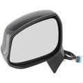 Power Mirror for Honda Civic (2012–2013) Left Heated Textured Black Manual Folding