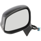 Power Mirror for Honda Civic (2012–2013) Left Heated Textured Black Manual Folding