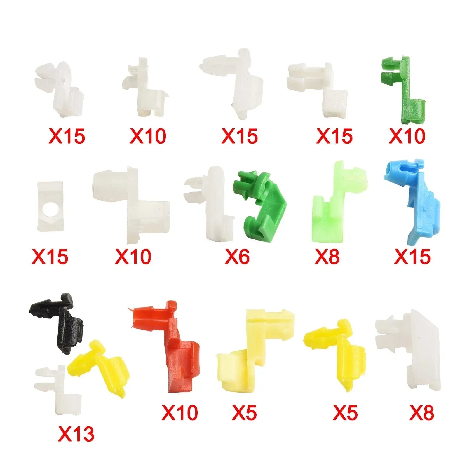 Door Lock Rod Clips / 160 pcs / Plastic