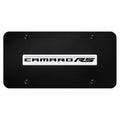 Chrome Name on Black License Plate - Officially Licensed for Chevrolet Camaro RS