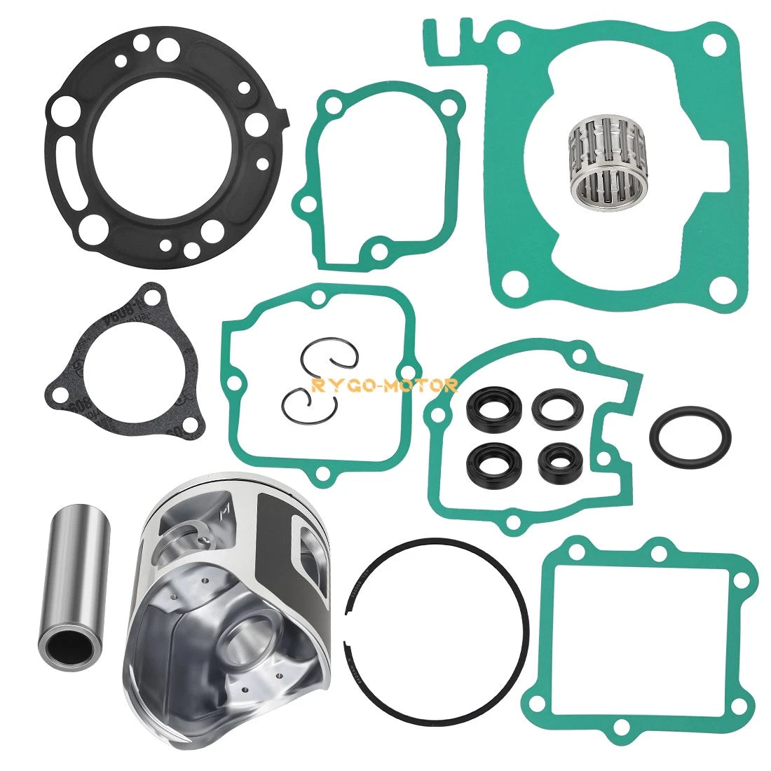 Top End Piston Kit for Honda CR125R (2003–2004) w/ Engine Gaskets