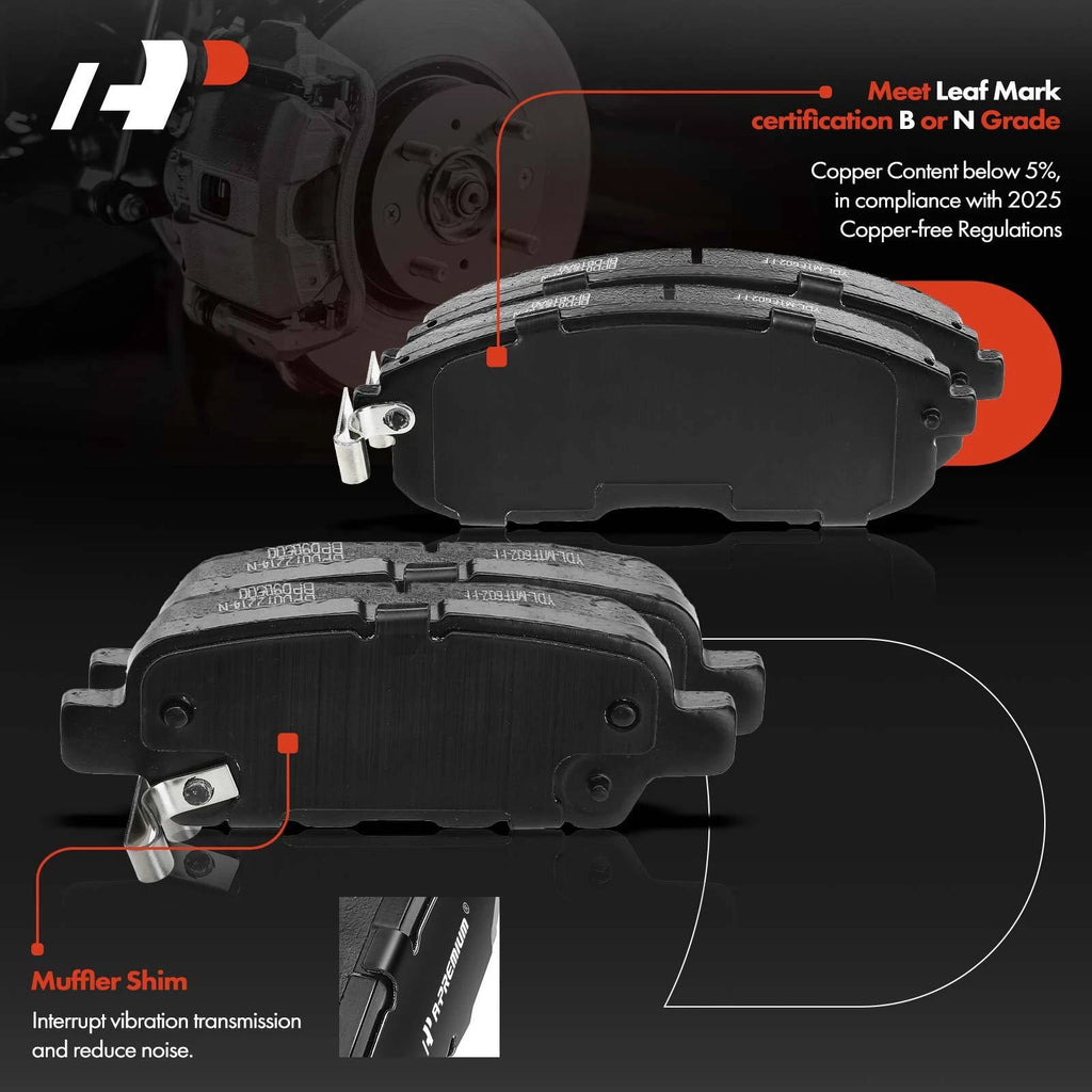 Front & Rear Drilled Brake Rotors & Ceramic Pads for Nissan Sentra (2007–2012)