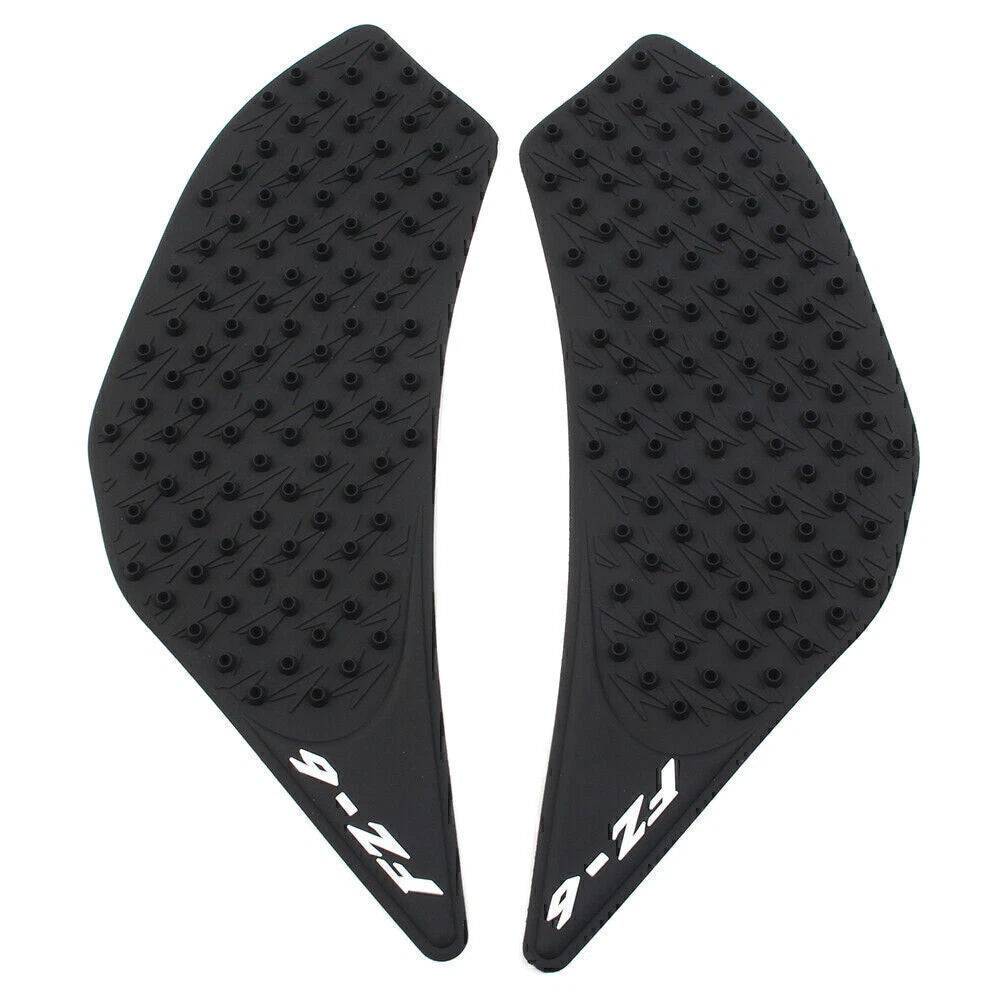 Pair Gas Tank Side Pad Fuel Grip Decal Sticker for Yamaha FZ6 (2006–2010)