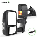 Power Heated Smoke Signal Towing Mirrors Pair for Ford F250 F350 F450 F550 (1999–2007)
