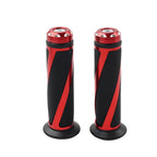 Rubber Gel Hand Grips for Yamaha MX ATV Dirt Bike (7/8", Red)