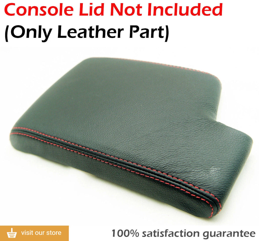 Leather Synthetic Console & Brake Boot for BMW E90 (2005–2013) Red Stitch