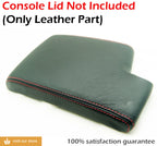 Leather Synthetic Console & Brake Boot for BMW E90 (2005–2013) Red Stitch