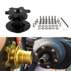Steering Wheel Quick Release Hub Adapter Snap Off Boss Kit - Universal