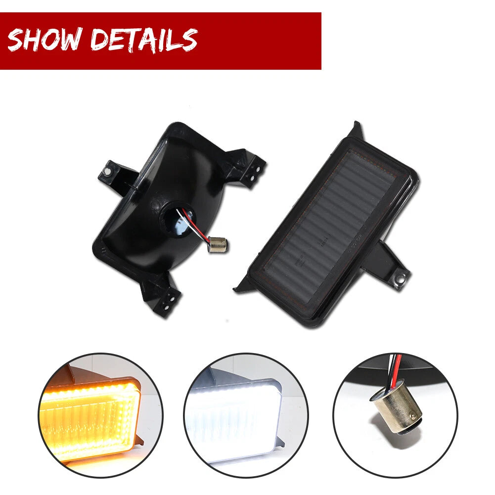 Smoked Corner Parking Light for Chevrolet GMC Pickup Truck
