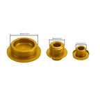Gold Billet Engine Plug Kit for Yamaha YZ250F YZ250FX YZ450F YZ450FX (2014–2022)