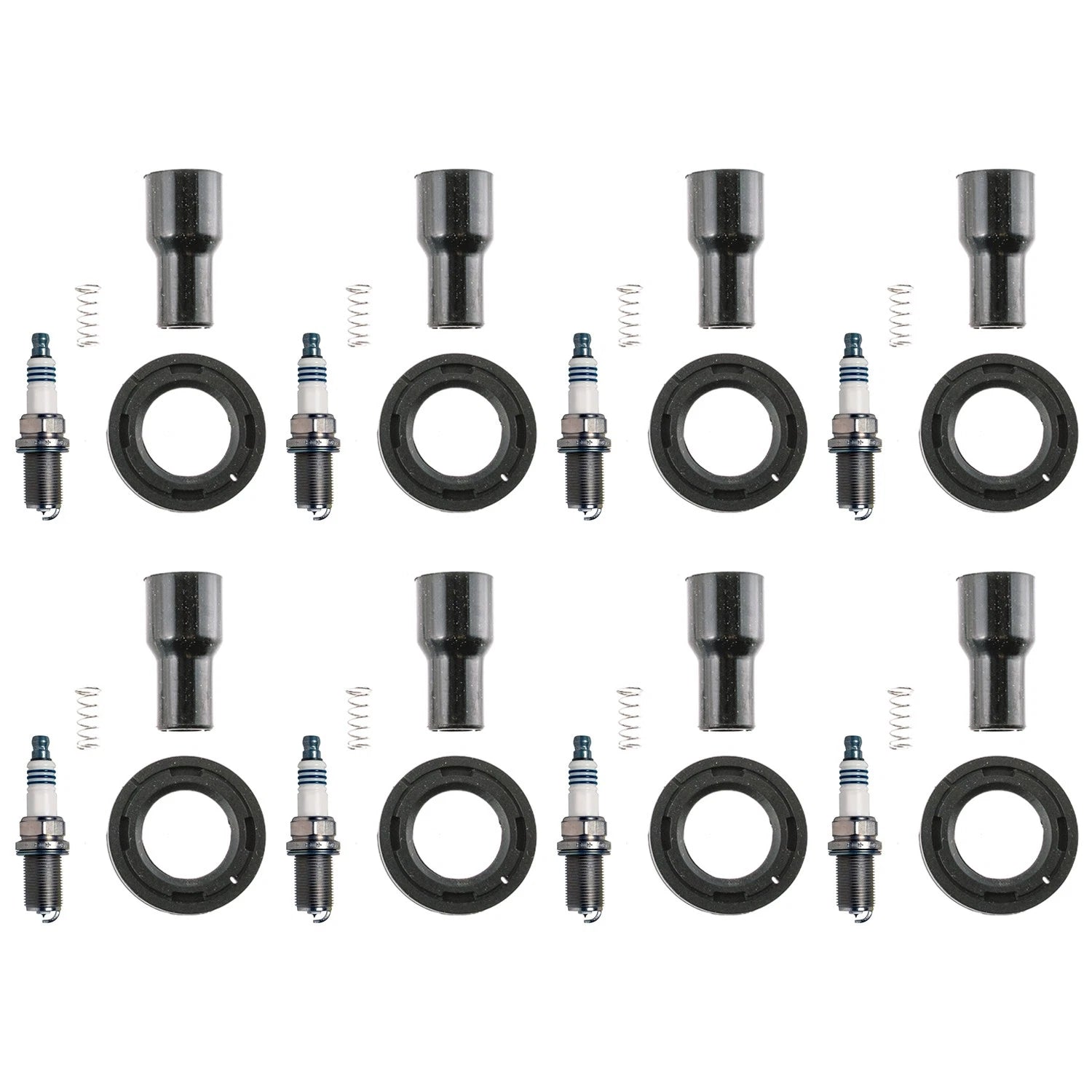 Set of 8 Denso Iridium Power Spark Plugs & Coil Boots for Land Cruiser LX570 (2008–2021)