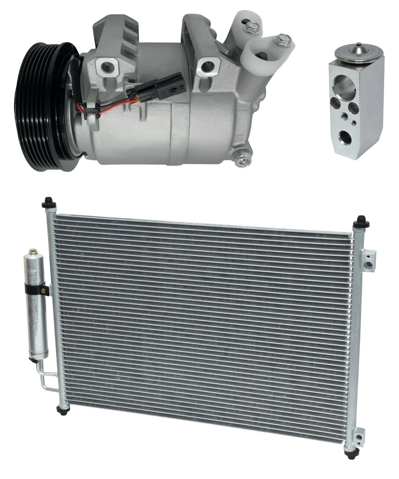 AC Compressor Kit With Condenser for Nissan Rogue 2.5L (2008–2015)