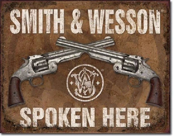 Vintage Replica Tin Metal Sign for Smith & Wesson SW 1849