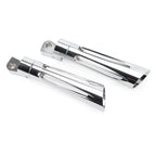Chrome CNC Footpeg Footrest for Harley Dyna FXSB FXCW FXS Sportster XL1200 (2012-2017)
