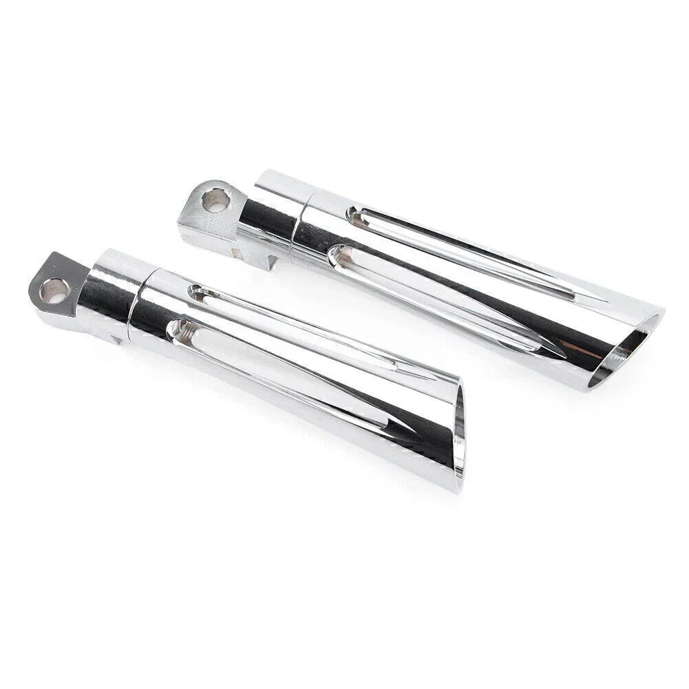 Chrome CNC Footpeg Footrest for Harley Dyna FXSB FXCW FXS Sportster XL1200 (2012-2017)