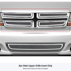 Stainless Chrome Mesh Grille Insert for Dodge Avenger (2011-2014)