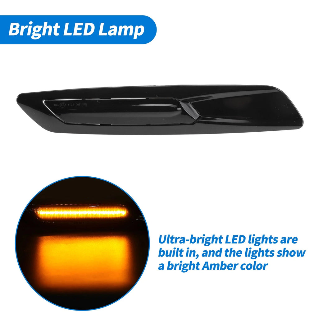 LED Side Fender Marker Light for BMW 5 Series F10 LCI (2014–2018) Amber