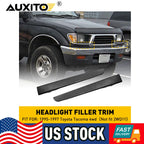 Set of 2 Front Bumper Grille Headlight Filler Trim Panels for Toyota Tacoma (1995–1997)