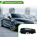 Dashboard Cover Mat for Audi A3 (2014–2020) Sun Protector Black Blue