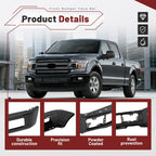 Steel Front Bumper Face Bar for Ford F-150 (2018–2020) - Black, Fog Holes