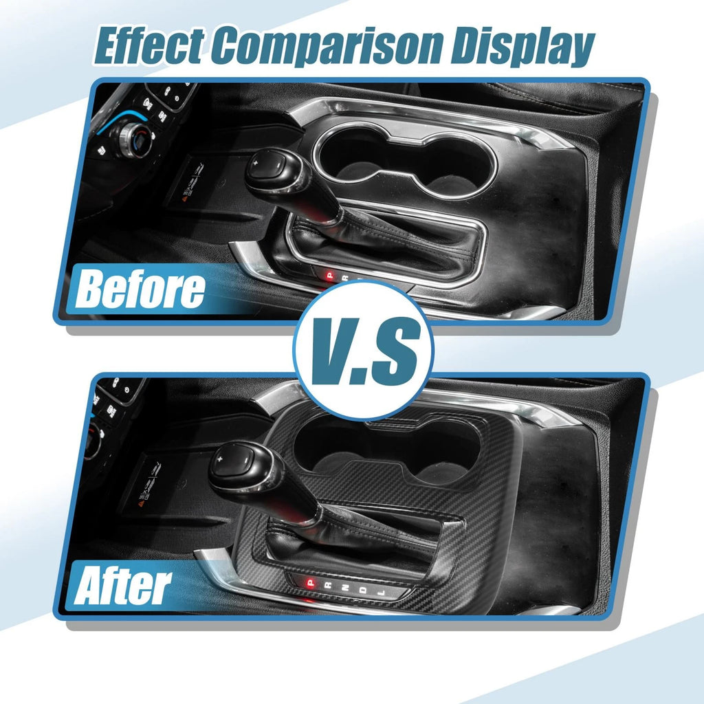 Black Central Control Gear Shift Panel Cover for Chevrolet Colorado (2015–2022)