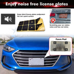 Anti Theft License Plate Black Screw Cover Kit for Car Tag Frame (-)