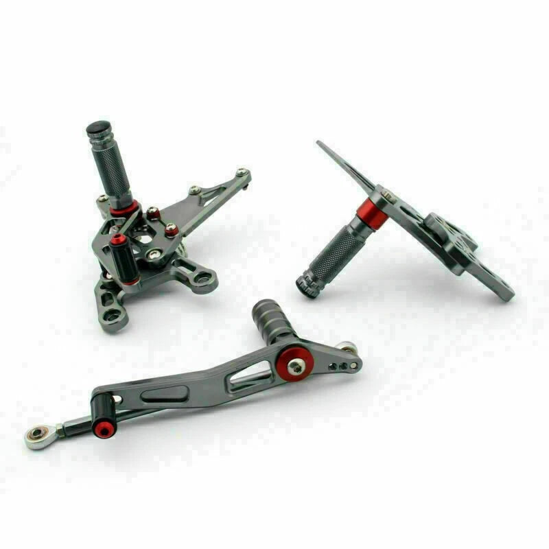 Rearset foot pegs for Yamaha R1 (2009–2014) Gray AV
